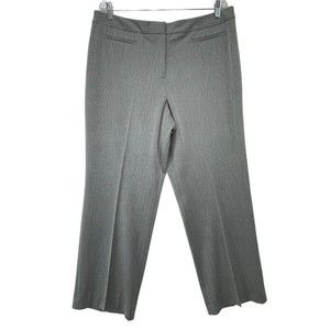 Liz Claiborne Audra Dress Pants Women 16 Gray Straight Polyester Mid Rise